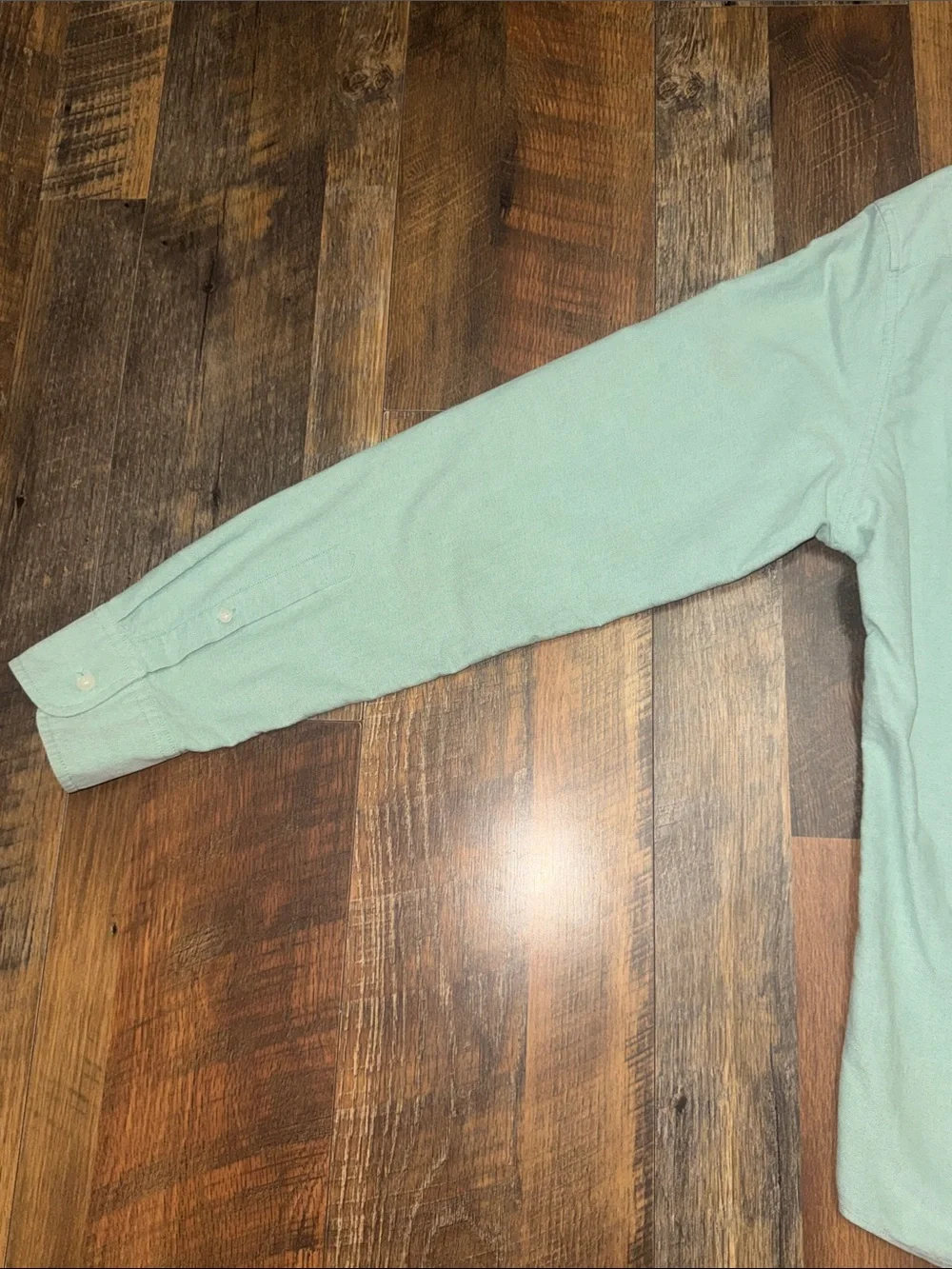 J.Crew Oxford Cloth Button Down Shirt Slim Fit XL Mint Green Cotton